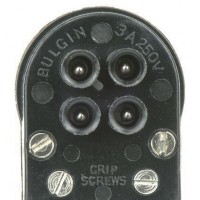 BULGIN  SA2367  圆形连接器 插头, 4, 公, 螺丝, 电缆