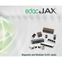EDAC A60-113-200P471 RJ45 LED灯 带滤波 模块化连接器10-100-1000-Base