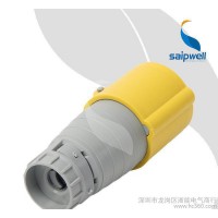 赛普SP-213-4工业插座连接器 16A 三芯黄色固定式防水连接器