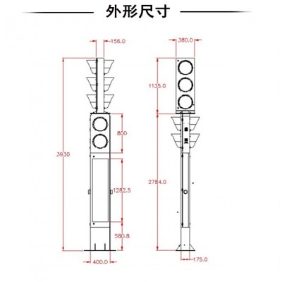 宜宾一体式人行信号灯货源 一体式交通红绿灯厂家销售图3